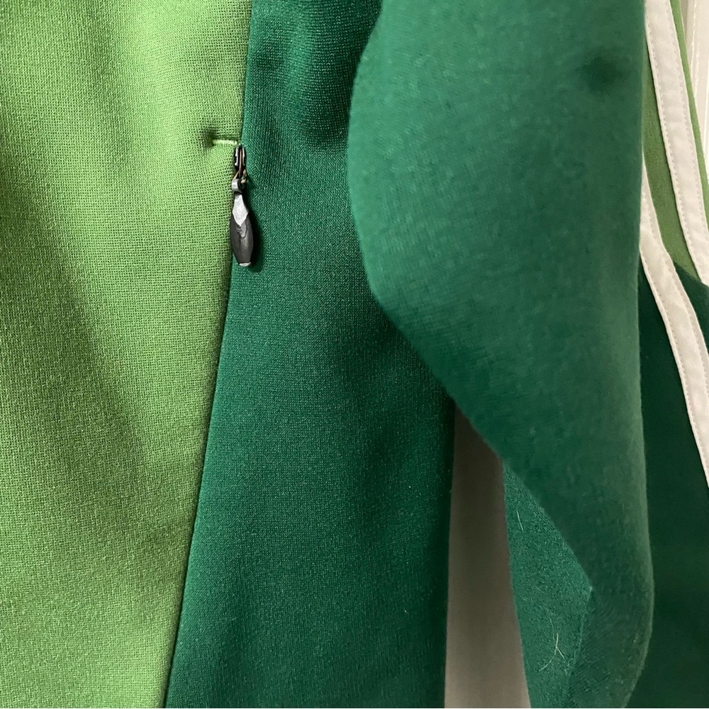 Vintage Y2K Adidas Medium Green & White Zip Up Climawarm Soccer Track Jacket - Picture 7 of 14